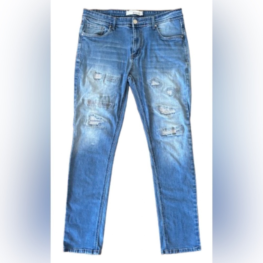 Refinery Republic Men’s distressed slim lg md rise jns SZ 34x32 Grunge Punk